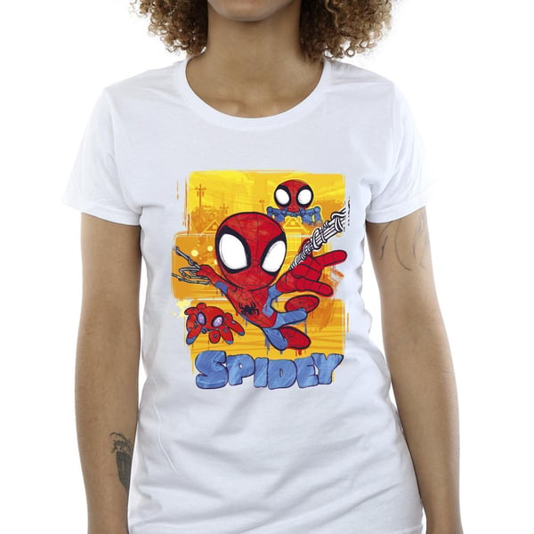 Marvel Womens/Ladies Spidey And His Amazing Friends Flying Cotton T-Shirt