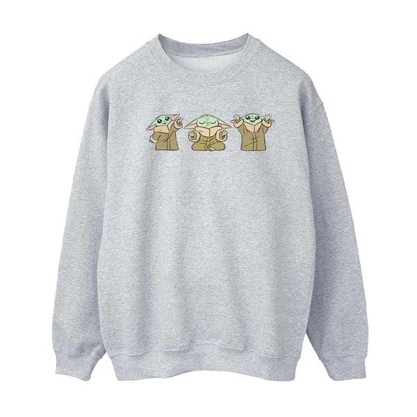 Star Wars Womens/Ladies The Mandalorian Grogu Poses Sweatshirt