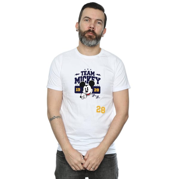 Disney Mens Mickey Mouse Team Mickey T-Shirt