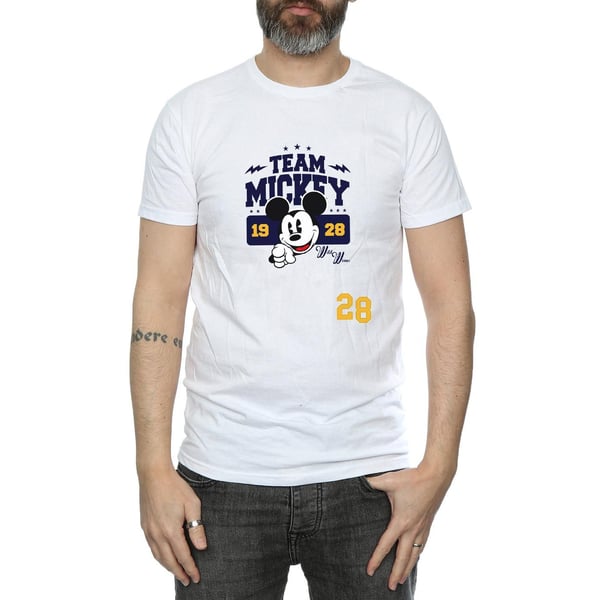 Disney Mens Mickey Mouse Team Mickey T-Shirt