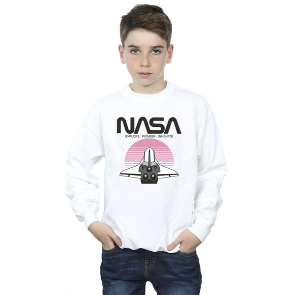 NASA Poikien Avaruussukkula Auringonlasku Collegepaita