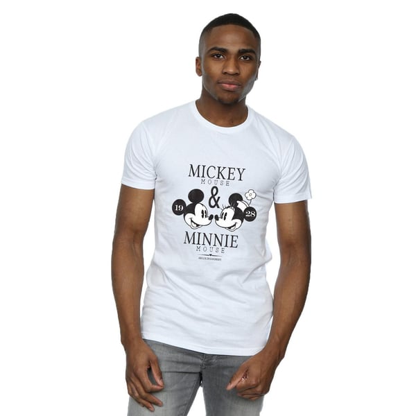 Disney Mens Mickey And Minnie Mouse Mousecrush Mondays T-Shirt