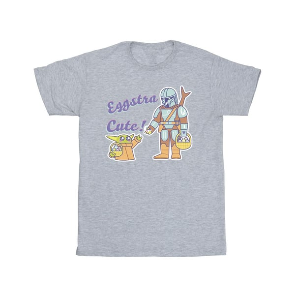 Star Wars Girls The Mandalorian Eggstra Cute Grogu T-shirt i bomull
