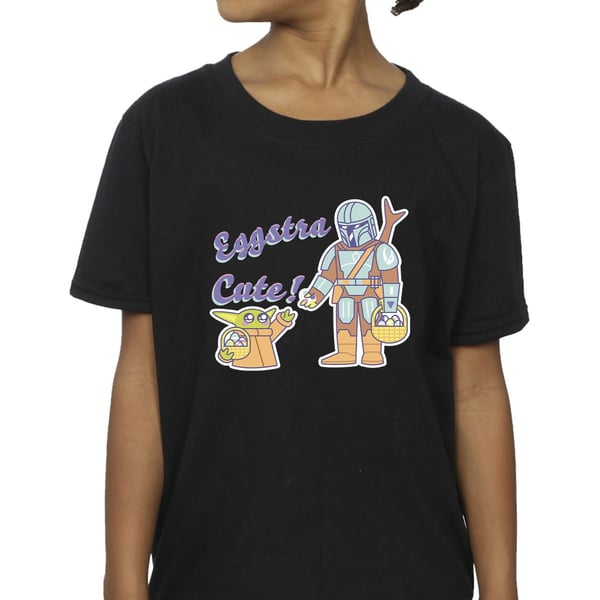 Star Wars Girls The Mandalorian Eggstra Cute Grogu T-shirt i bomull
