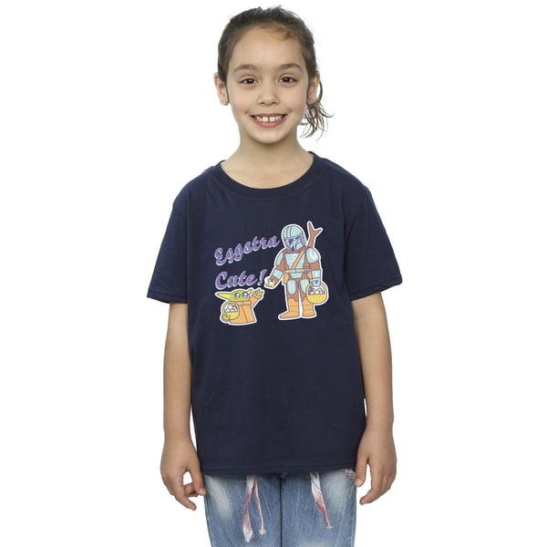 Star Wars Girls The Mandalorian Eggstra Cute Grogu T-shirt i bomull