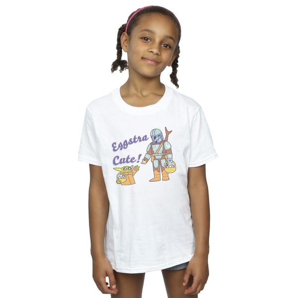 Star Wars Girls The Mandalorian Eggstra Cute Grogu T-shirt i bomull