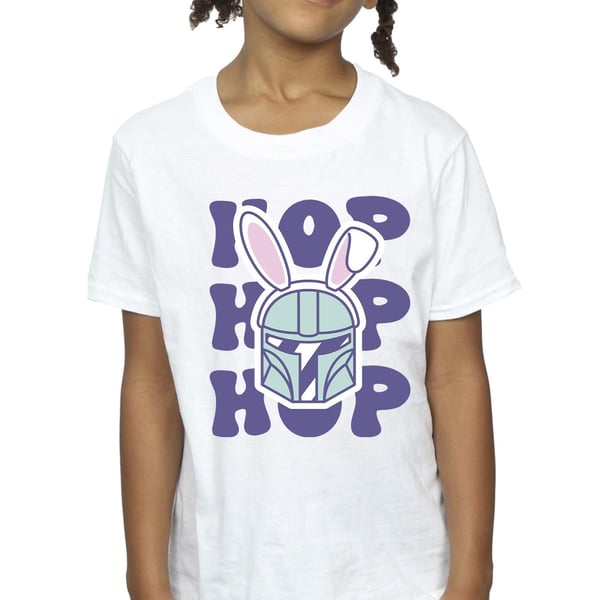 Star Wars Girls The Mandalorian Hyppää pääsiäiseen puuvillainen T-paita