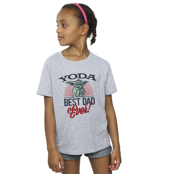 Star Wars Girls Mandalorian Yoda Pappa T-shirt i Bomull