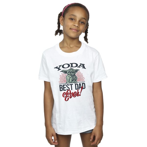Star Wars Girls Mandalorian Yoda Pappa T-shirt i Bomull