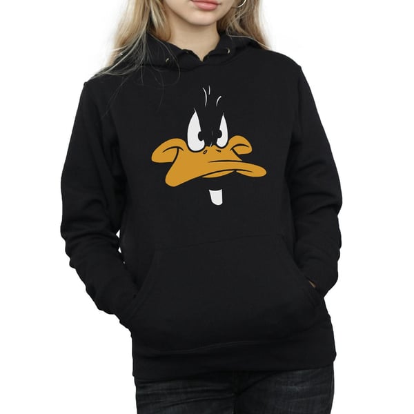Looney Tunes Womens/Ladies Daffy Duck Big Face Hoodie