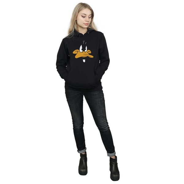 Looney Tunes Womens/Ladies Daffy Duck Big Face Hoodie