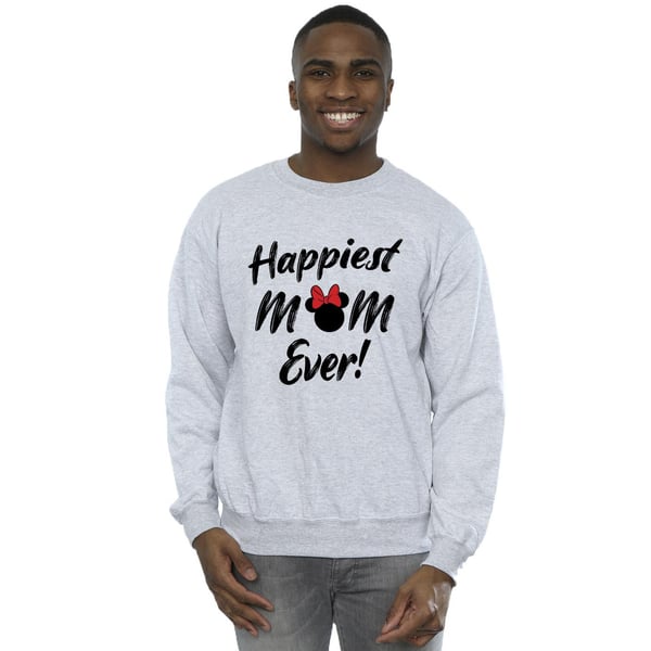 Disney Mens Minnie Mouse Happiest Mom Ever Sweatshirt