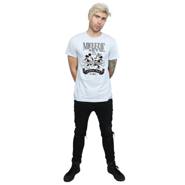 Disney Mens Mickey And Minnie Mouse Great Pair T-Shirt