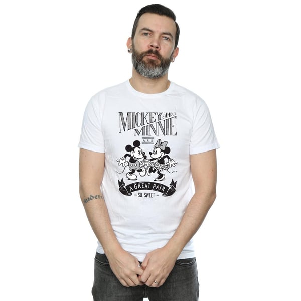 Disney Mens Mickey And Minnie Mouse Great Pair T-Shirt
