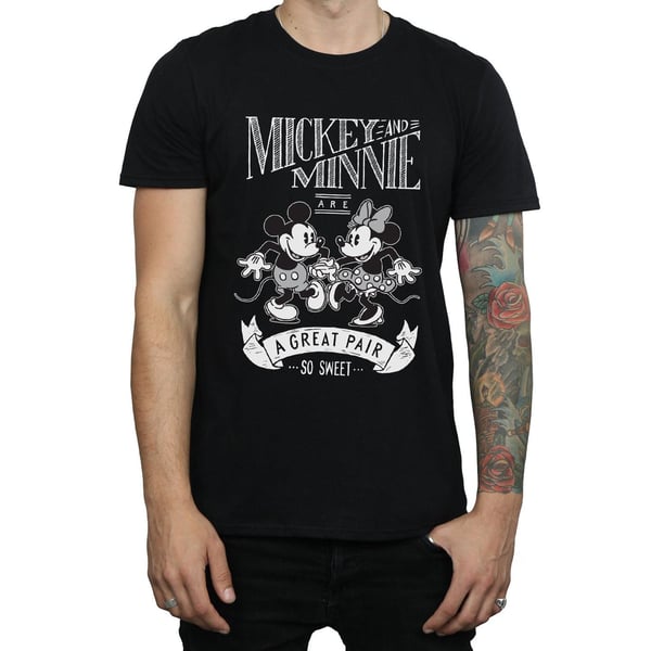 Disney Mens Mickey And Minnie Mouse Great Pair T-Shirt
