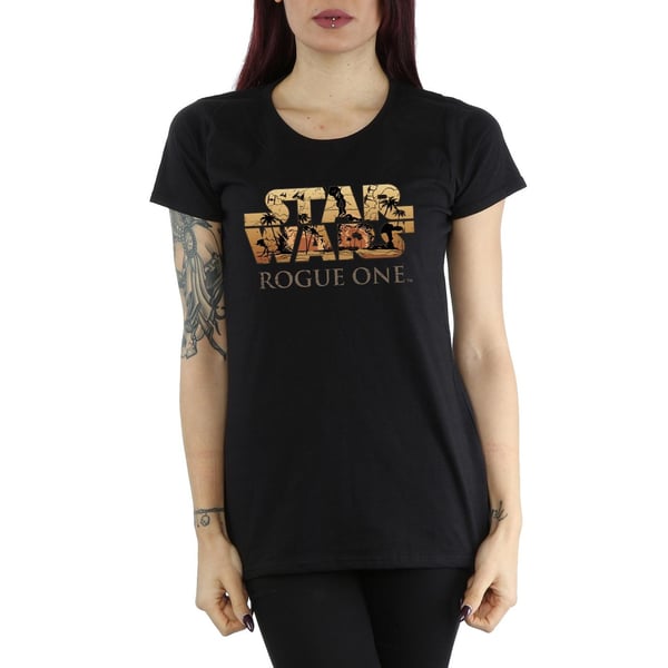 Star Wars Womens/Ladies Rogue One Logo Scene Cotton T-Shirt