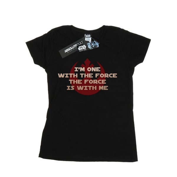 Star Wars Womens/Ladies Rogue One I´m One With The Force Red Cotton T-Shirt