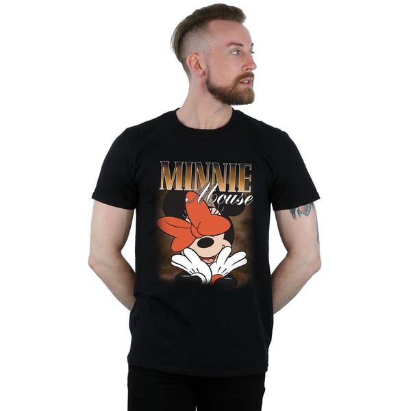 Disney Mens Minnie Mouse Bow Montage T-Shirt