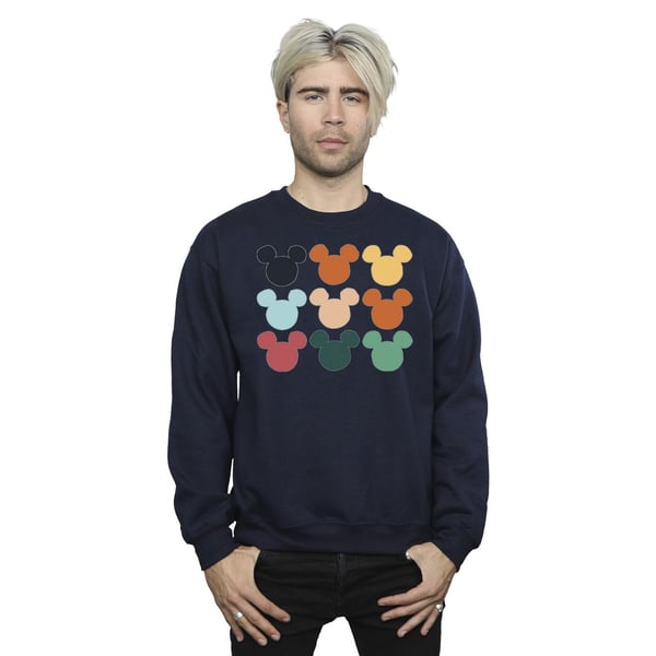 Disney Mens Mickey Mouse Heads Square Sweatshirt