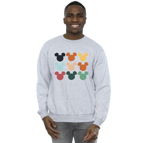 Disney Mens Mickey Mouse Heads Square Sweatshirt