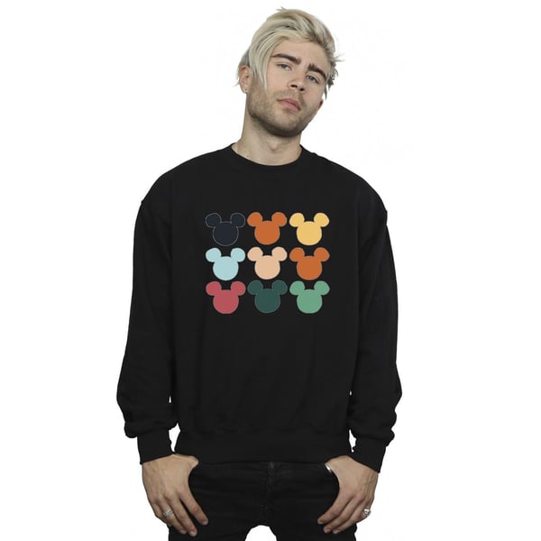 Disney Mens Mickey Mouse Heads Square Sweatshirt
