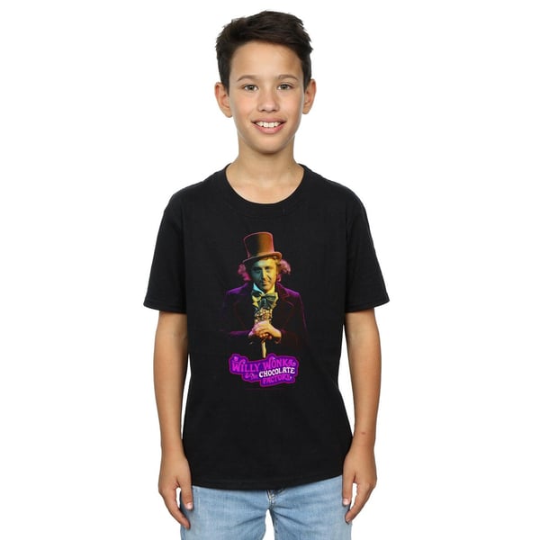 Willy Wonka And The Chocolate Factory Boys Dark Pose T-Shirt