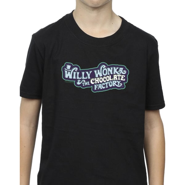 Willy Wonka Boys Suklaatehdas Logo T-paita
