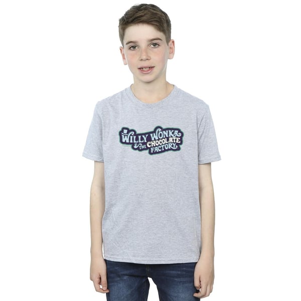Willy Wonka Boys Chocolate Factory Logo T-Shirt