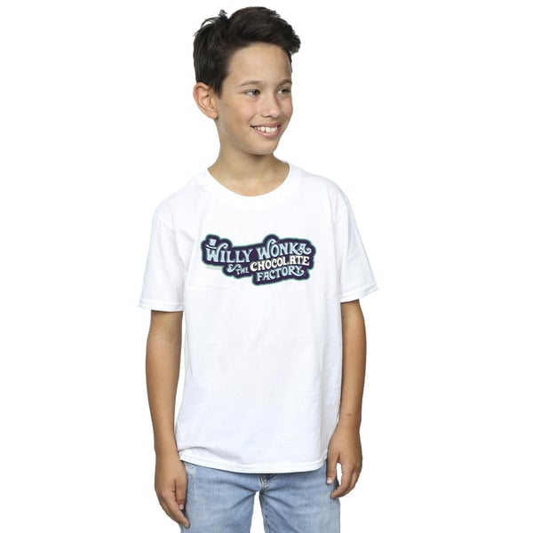 Willy Wonka Boys Chocolate Factory Logo T-Shirt