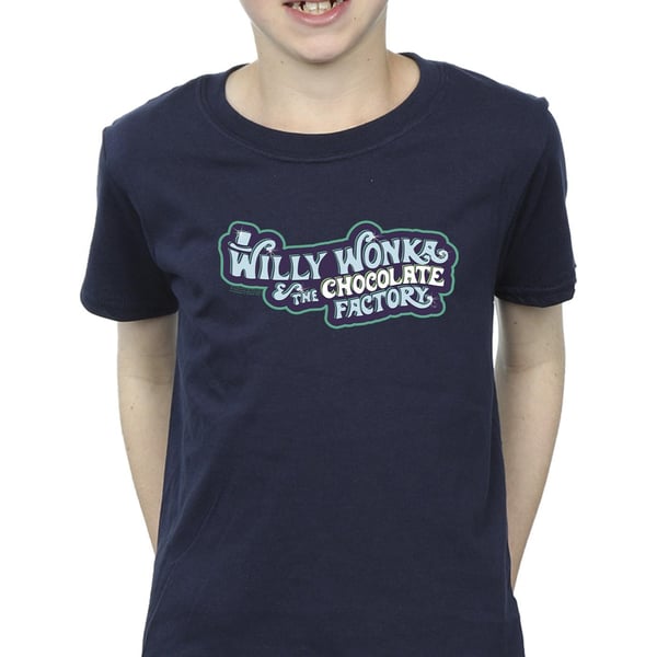 Willy Wonka Boys Suklaatehdas Logo T-paita