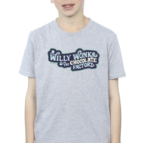 Willy Wonka Boys Chocolate Factory Logo T-Shirt