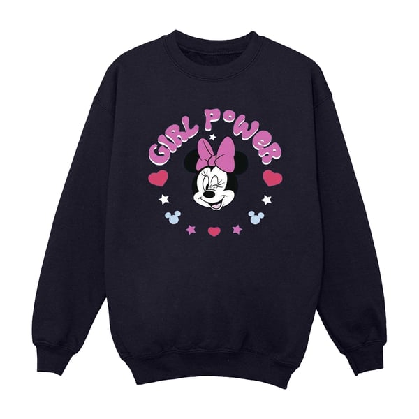 Disney Mens Minnie Mouse Girl Power Sweatshirt