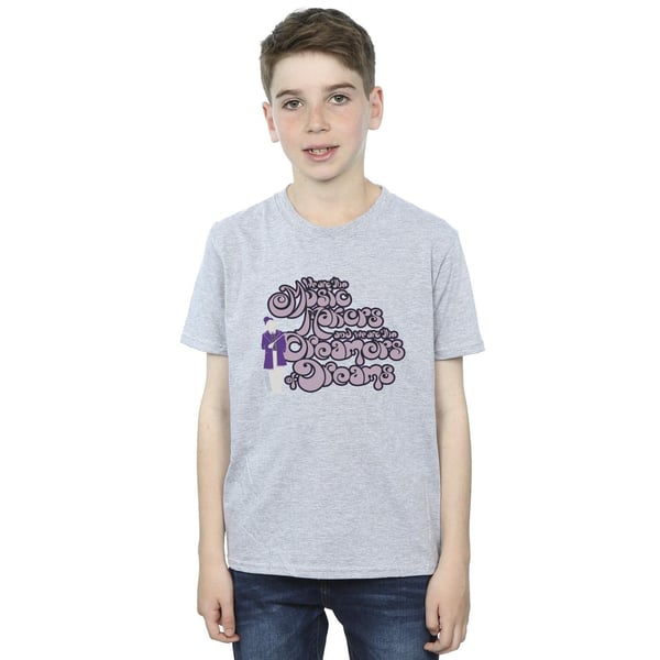 Willy Wonka Boys Dreamers Text T-Shirt