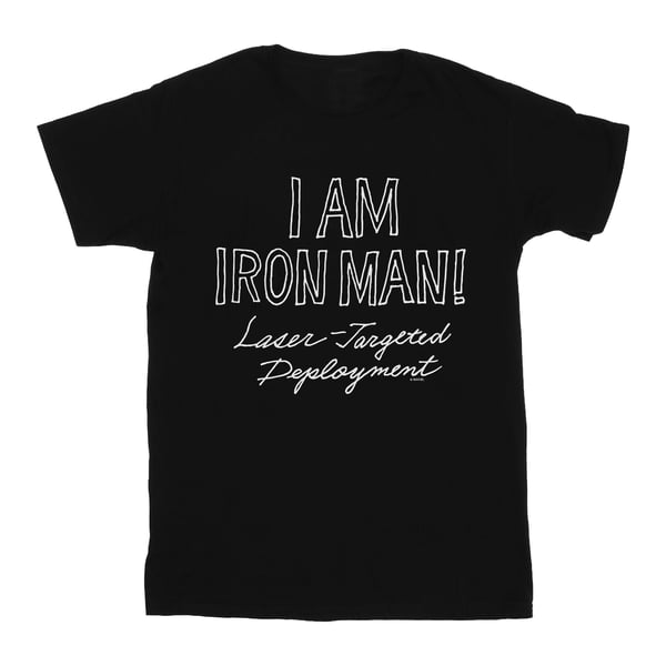Marvel Womens/Ladies I Am Iron Man Cotton Boyfriend T-Shirt