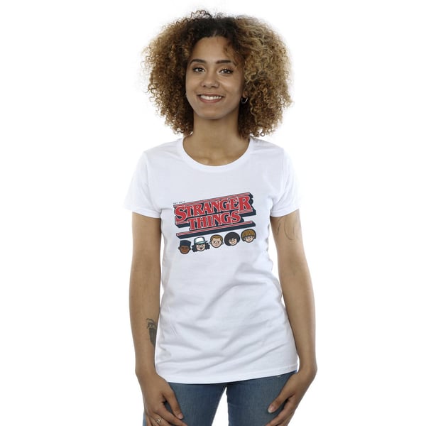 Netflix Womens/Ladies Stranger Things Caricature Logo Cotton T-Shirt