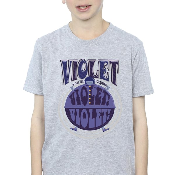 Willy Wonka Boys Violet Turning Violet T-Shirt