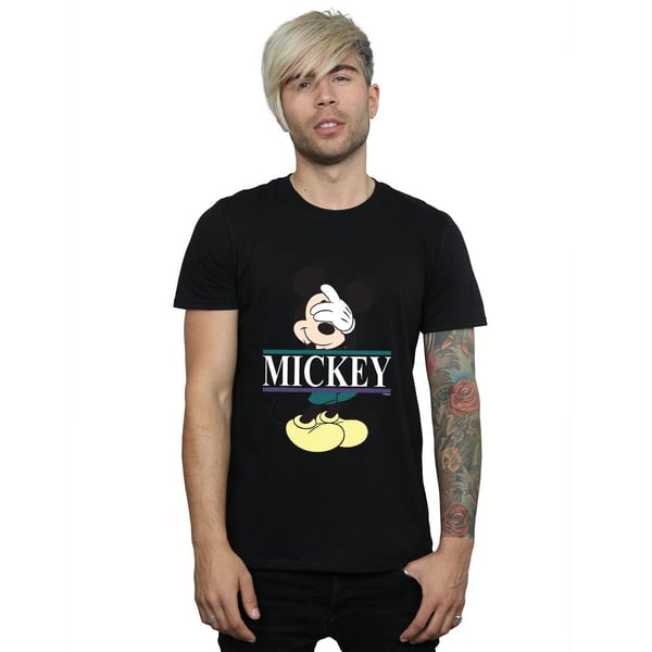 Disney Mens Mickey Mouse Letters T-Shirt