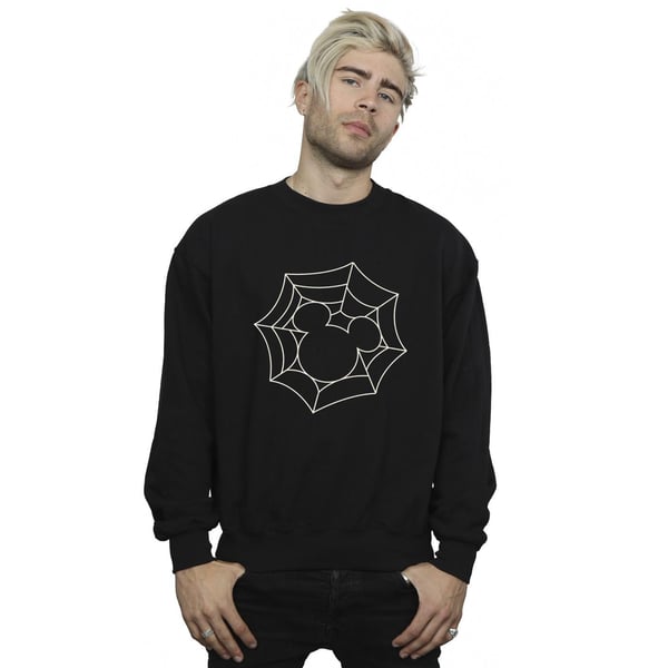 Disney Mens Mickey Mouse Spider Web Sweatshirt
