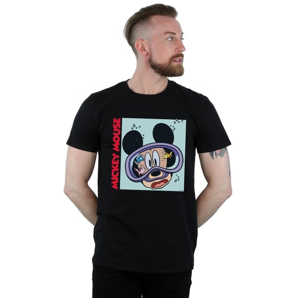 Disney Mens Mickey Mouse Under Water T-Shirt