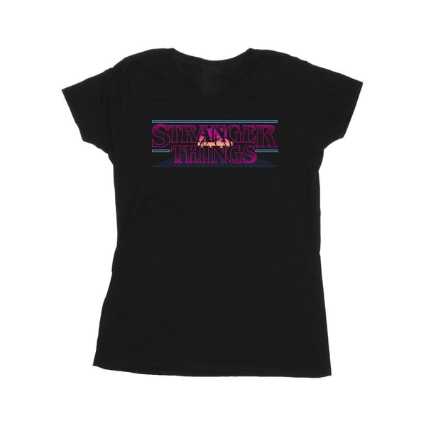 Netflix Womens/Ladies Stranger Things Retro Title Cotton T-Shirt