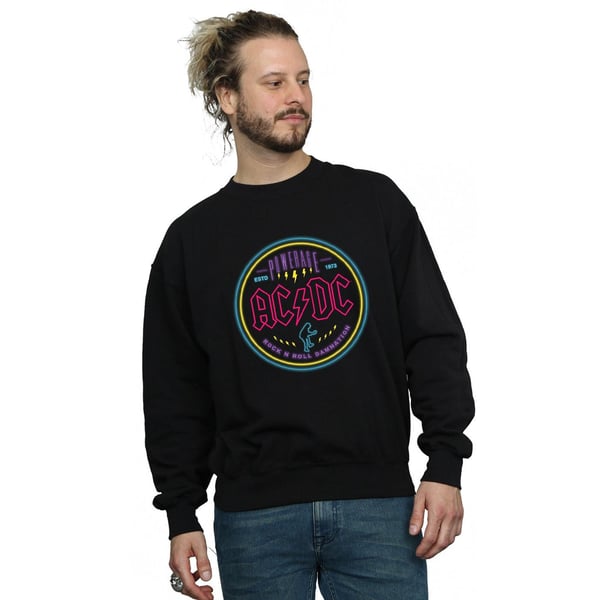 AC/DC Miesten Circle Neon -collegepaita