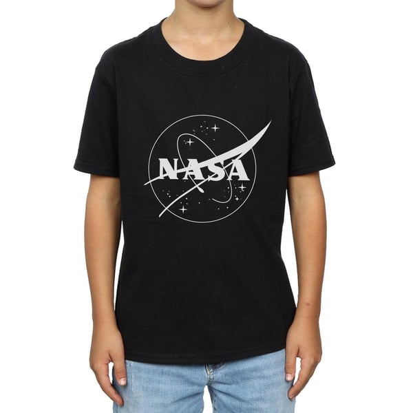 NASA Boys Classic Insignia Logo Monochrome T-Shirt