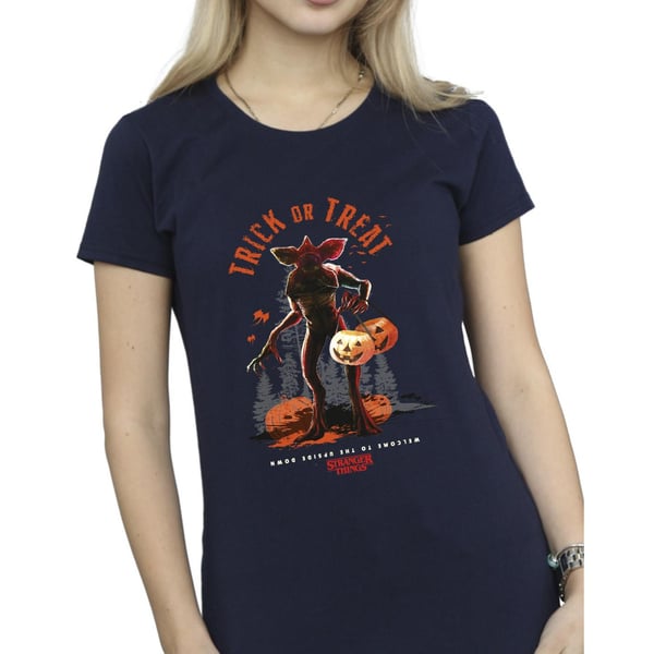 Netflix Womens/Ladies Stranger Things Trick Or Treat Demagorgon Cotton T-Shirt