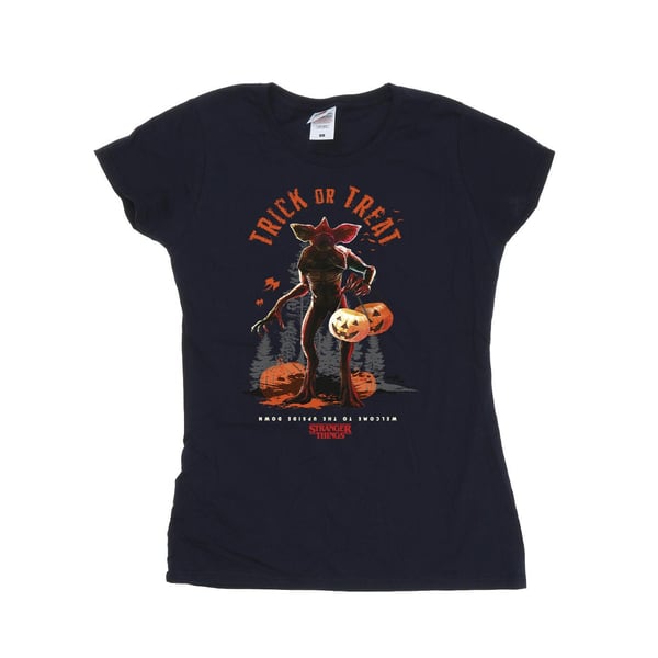Netflix Dam/Dam Stranger Things Trick Or Treat Demagorgon T-shirt i bomull