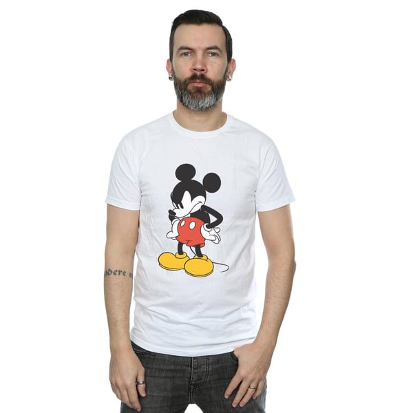 Disney Mens Mickey Mouse Angry Look Down T-Shirt
