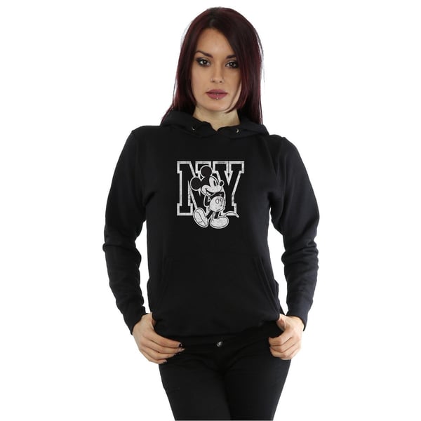 Disney Womens/Ladies Mickey Mouse NY Kicking Hoodie