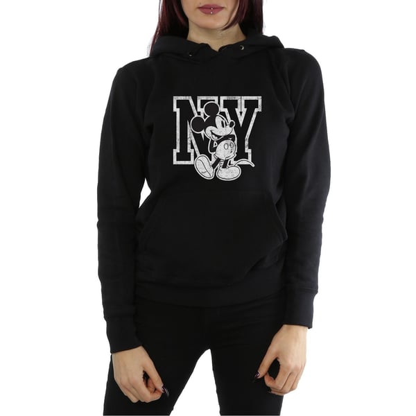 Disney Womens/Ladies Mickey Mouse NY Kicking Hoodie
