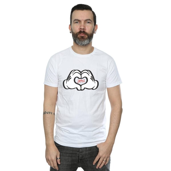 Disney Mens Mickey Mouse Loves You T-Shirt