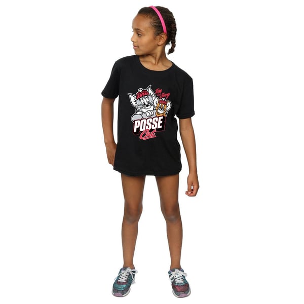 Tom And Jerry Girls Posse Cat Cotton T-Shirt