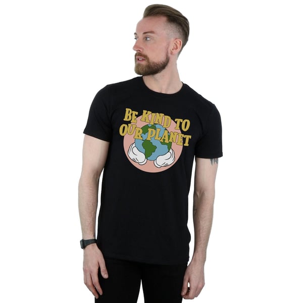 Disney Mens Mickey Mouse Be Kind To Our Planet T-Shirt